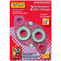 Adhesive Technologies - Dot Glue Runner Refill - Repositionable - 8.75 yards - 2 Pack