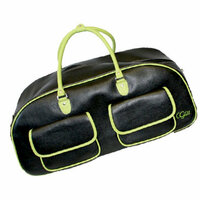 CGull - Provo Craft - Cricut Expression - Leather Rolling Tote - Black and Green