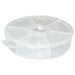 Creative Options - Round 6-Compartment Organizer - Clear