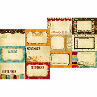 Memory Works - Simple Stories - Life Documented Collection - 12 x 12 Double Sided Paper - Journaling Card Elements 2