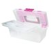 Creative Options - Craft Tool Box - Clear with Magenta