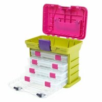 Creative Options Grab'n Go 3-By Rack System - Magenta/Sparkle Gray