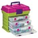 Creative Options - Grab'n Go - 3-By Rack System - Green and Magenta - Large