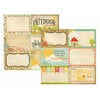 Memory Works - Simple Stories - 100 Days of Summer Collection - 12 x 12 Double Sided Paper - Journaling Card Elements 2