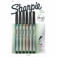 Sharpie - Fine Point - Stylo Pens - Assorted Colors - 6 Pack