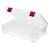 Creative Options - Pro Latch Deep Utility Box - 4-9 Compartments - Clear with Magenta