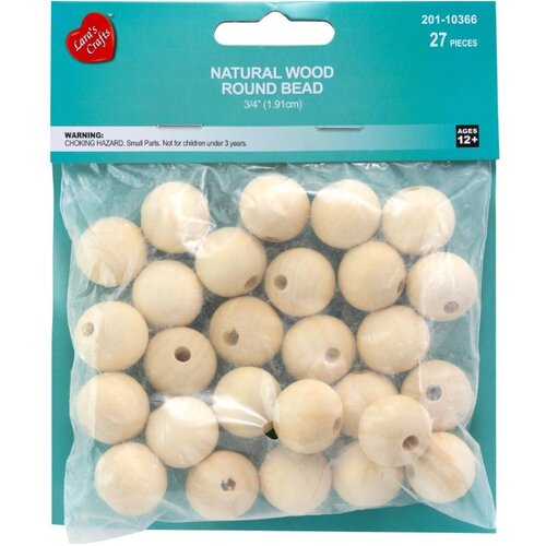 CousinDIY - Wood Beads Value Pack - 27 Pieces