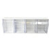 Deflecto - White Interlocking Craft Storage Tilt Bin - 4 Bins