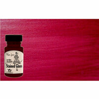 Tattered Angels - Plain Jane Collection - Stained Glass - Semi Matte Glaze - 1.35 Ounce Bottle - Red