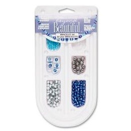 Cousin - Beyond Beautiful Collection - Jewelry - Bracelet Kit - Blue and Silver