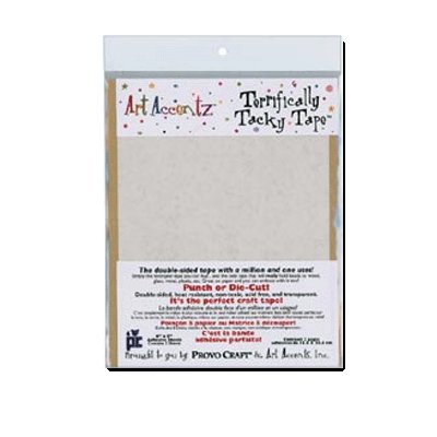 Provo Craft Art Accentz - Terrifically Tacky Tape - 6 inch by 8 inch sheets