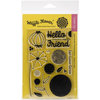 Waffle Flower Crafts - Clear Acrylic Stamps - Flower Circles
