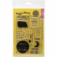 Waffle Flower Crafts - Clear Acrylic Stamps - Starry Night
