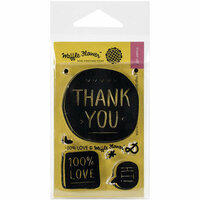 Waffle Flower Crafts - Clear Acrylic Stamps - 100 Percent Love