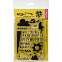 Waffle Flower Crafts - Clear Acrylic Stamps - Rain Check