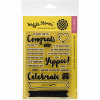 Waffle Flower Crafts - Clear Photopolymer Stamps - Congrats