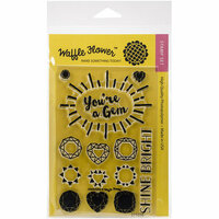 Waffle Flower Crafts - Clear Acrylic Stamps - Gemstone