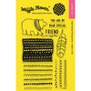 Waffle Flower Crafts - Clear Acrylic Stamps - Tribal Bear