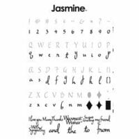 Provo Craft - Cricut Personal Electronic Cutting System - Jasmine Font - Alphabet Cartridge, CLEARANCE