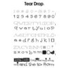 Provo Craft - Cricut Personal Electronic Cutting System - Tear Drop Font - Alphabet Cartridge