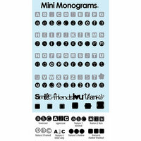 Provo Craft - Cricut Personal Electronic Cutting System - Mini Monograms - Font Cartridge