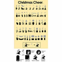 Provo Craft - Cricut Personal Electronic Cutting System - Christmas Cheer - Shapes Cartridge, CLEARANCE