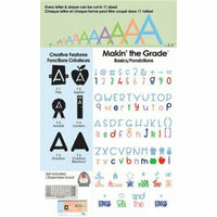 Provo Craft - Cricut Personal Electronic Cutting System - Makin' the Grade Font - Alphabet Cartridge, CLEARANCE