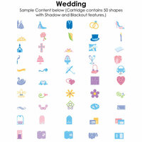 Provo Craft - Cricut Personal Electronic Cutting System - Wedding - Shapes Cartridge