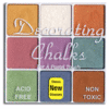 Decorating Chalks - 9 Color Glimmer Style 1, CLEARANCE