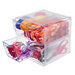 Deflecto - Stackable Clear Cube Storage Organizer - 4 Drawer