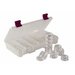 Creative Options - Six-Stack Jar Bead Corral with Jars - Clear with Magenta