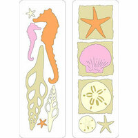Provo Craft - Cuttlebug - Die Cut Set - 2 Die Cuts - From The Sea, CLEARANCE