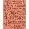 Provo Craft - Cuttlebug - Embossing Folder - Happy Birthday