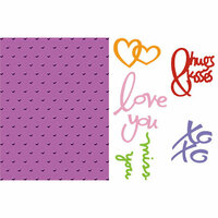 Provo Craft - Cuttlebug - Embossing Folder and Die Cut Combo - Love Language