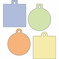 Provo Craft - Cuttlebug - Die Cut Set - 4 Die Cuts - Charms, CLEARANCE