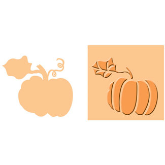 Provo Craft - Cuttlebug - Embossing Folder and Die Cut Combo - Pumpkin Spice