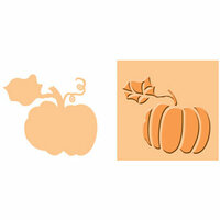 Provo Craft - Cuttlebug - Embossing Folder and Die Cut Combo - Pumpkin Spice