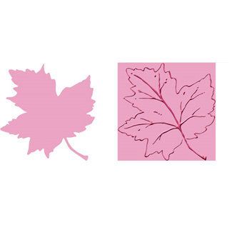 Provo Craft - Cuttlebug - Embossing Folder and Die Cut Combo - Maple Leaf