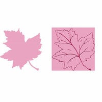 Provo Craft - Cuttlebug - Embossing Folder and Die Cut Combo - Maple Leaf