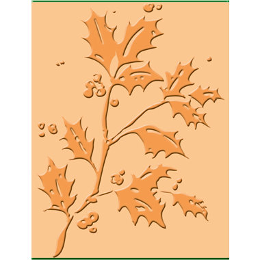 Provo Craft - Cuttlebug - Embossing Folder - Holly, CLEARANCE
