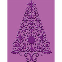 Provo Craft - Cuttlebug - Christmas - Embossing Folder - Lace Tree