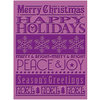Provo Craft - Cuttlebug - Christmas - Embossing Folder - Seasons Greetings