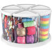 Deflecto - White Carousel Canister Organizer - 6 Bin