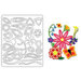 Provo Craft - Coluzzle - Clear Plastic Cutting Template - Flower Petal