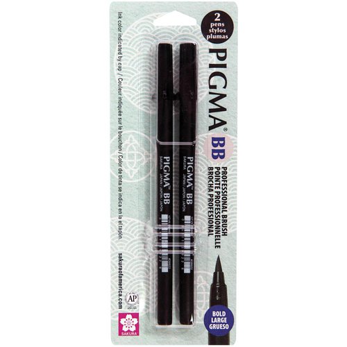 Sakura - Pigma Professional Brush Pen - Bold - 2 Pack