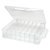 Creative Options - Double-Sided Multi-Craft Carrier - 46 Compartments - Clear