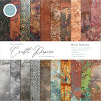 Craft Consortium - 12 x 12 Double Sided Paper Pad - Metal Textures