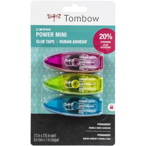 Tombow - Mono Power Mini Glue Tape - 3 Pack
