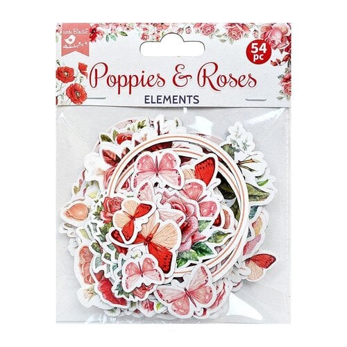 Little Birdie Crafts - Ephemera - Poppies and Roses