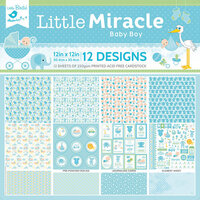 Little Birdie Crafts - 12 x 12 Paper Pack - Baby Boy